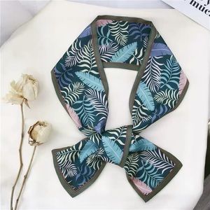 Leaf Natural Theme Floral silky scarf